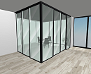 Перегородки со стеклом Gaufre (Гофре)